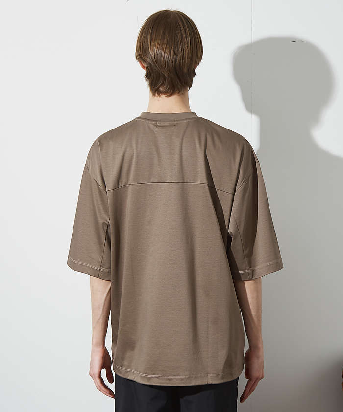 セール】【ドローコード】Wシルケット ドレープ Tシャツ