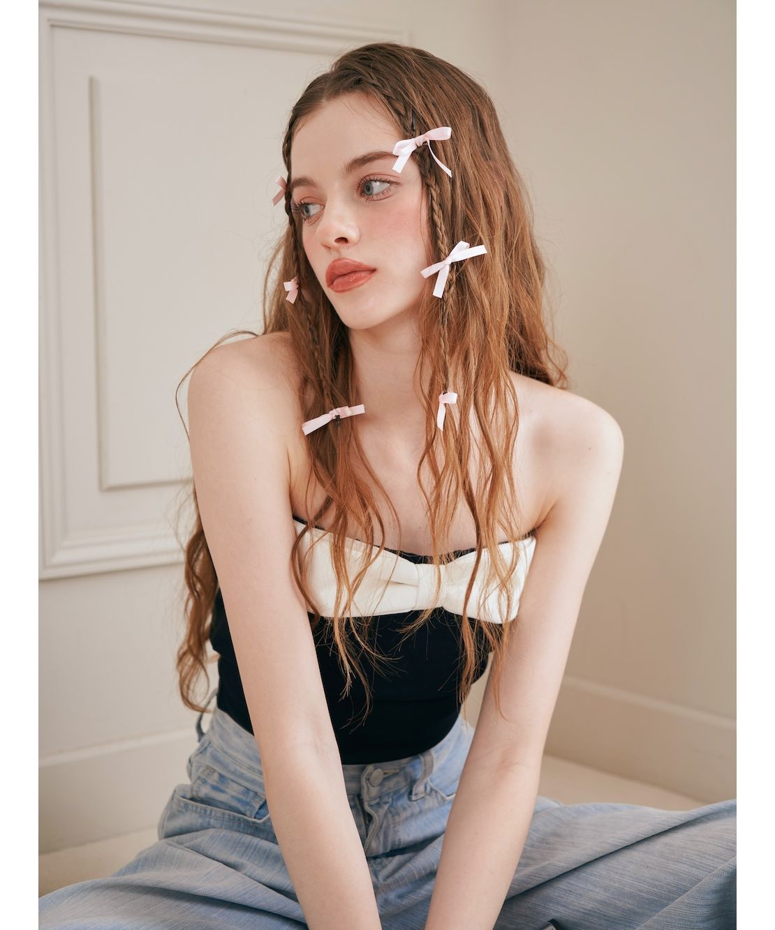 Darich  ビッグリボンベアトップ♡ ダーリッチ Darich ビッグリボンベアトップ(506639178) | Darich