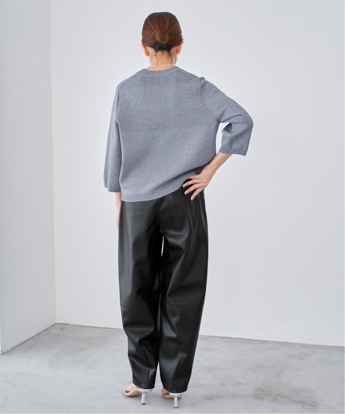 【IENA BLACK】 アンクルスウェット 2024AW IENA（イエナ）の「BLACKジップアップスウェット（スウェット
