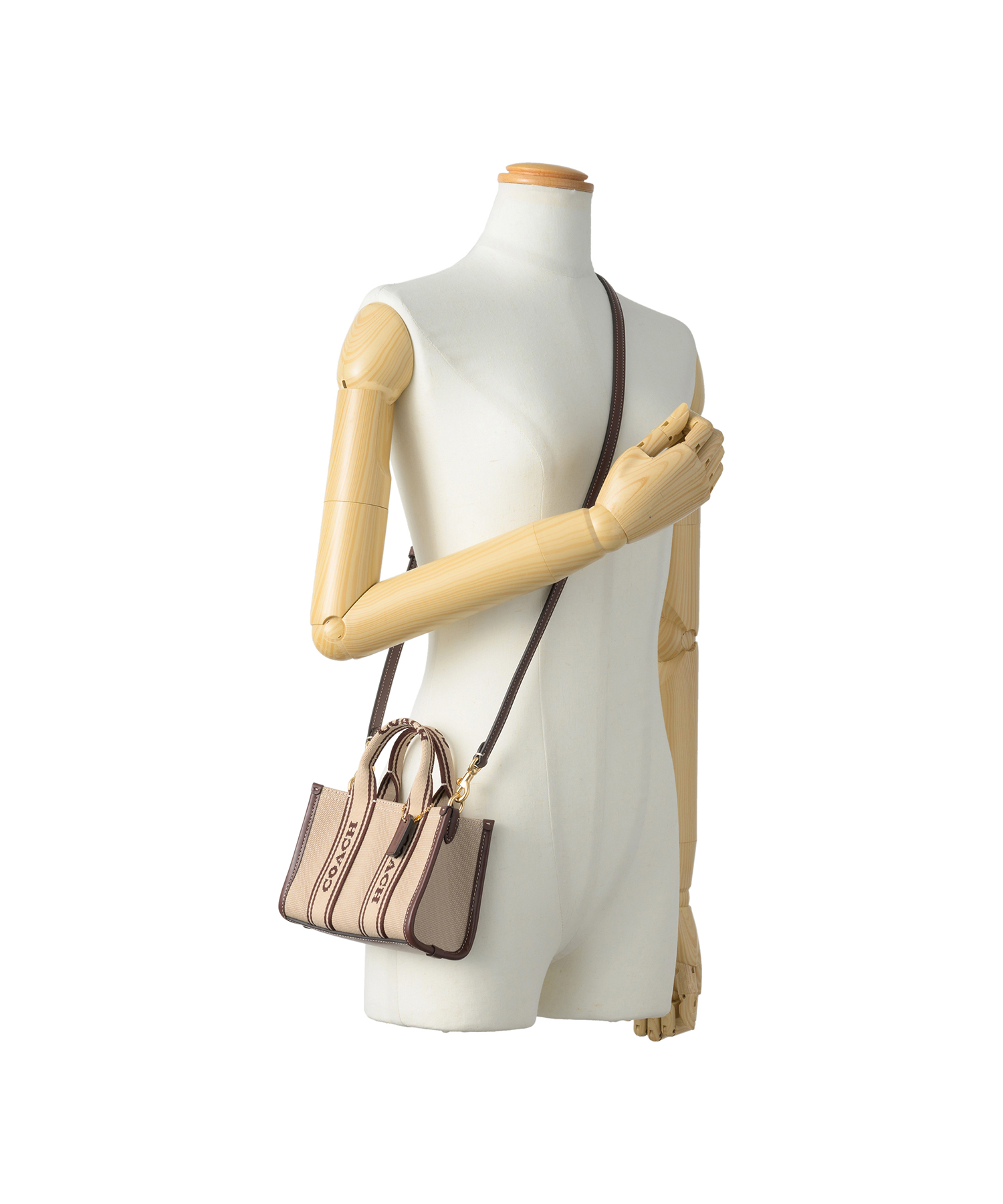コーチ/COACHバッグCS618ナチュラル ミニトートバッグ ショルダーバッグ COACH Smith Mini Tote Bag 2Way Crossbody Bag natural CS618