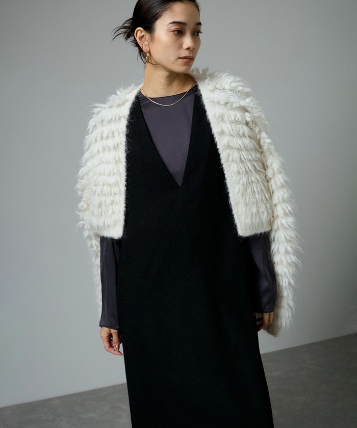 セール 40%OFF】【セットアップ対応】ウール近江晒Vネック