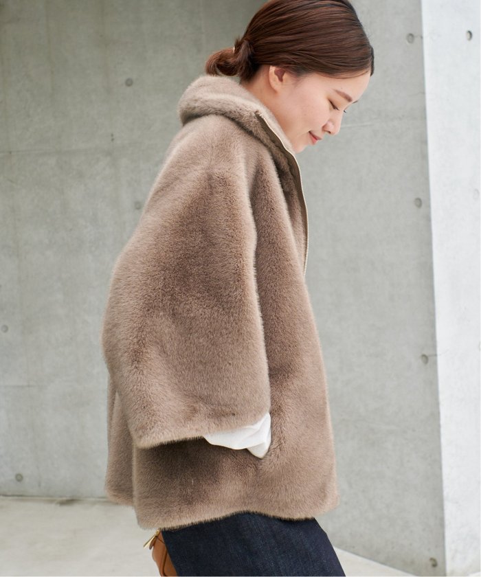 LOU ANDREA/ルーアンドレア ECO-FUR BZ エコファーブルゾン LOU ANDREA/ルーアンドレア ECO-FUR BZ エコファーブルゾン