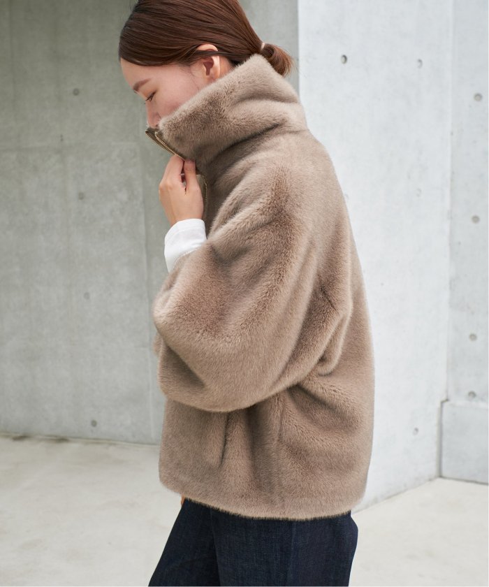 LOU ANDREA/ルーアンドレア ECO-FUR BZ エコファーブルゾン LOU ANDREA/ルーアンドレア ECO-FUR BZ エコファーブルゾン