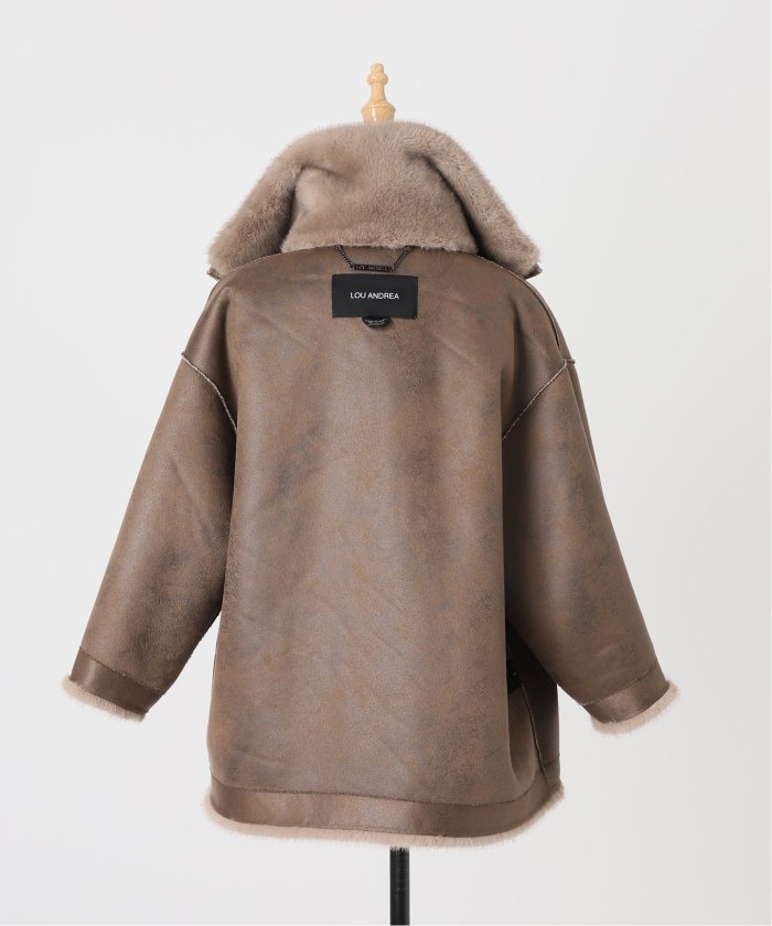 LOU ANDREA/ルーアンドレア ECO-FUR BZ エコファーブルゾン LOU ANDREA/ルーアンドレア ECO-FUR BZ エコファーブルゾン
