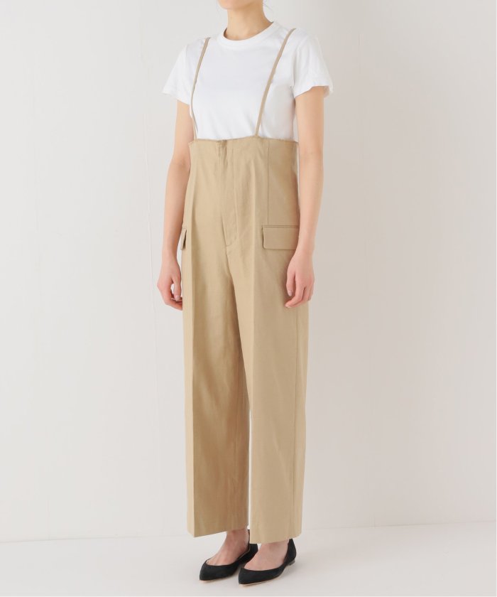 SLOBE IENAコットンリネンサロペット セール】コットンリネンサロペット（サロペット/オーバーオール