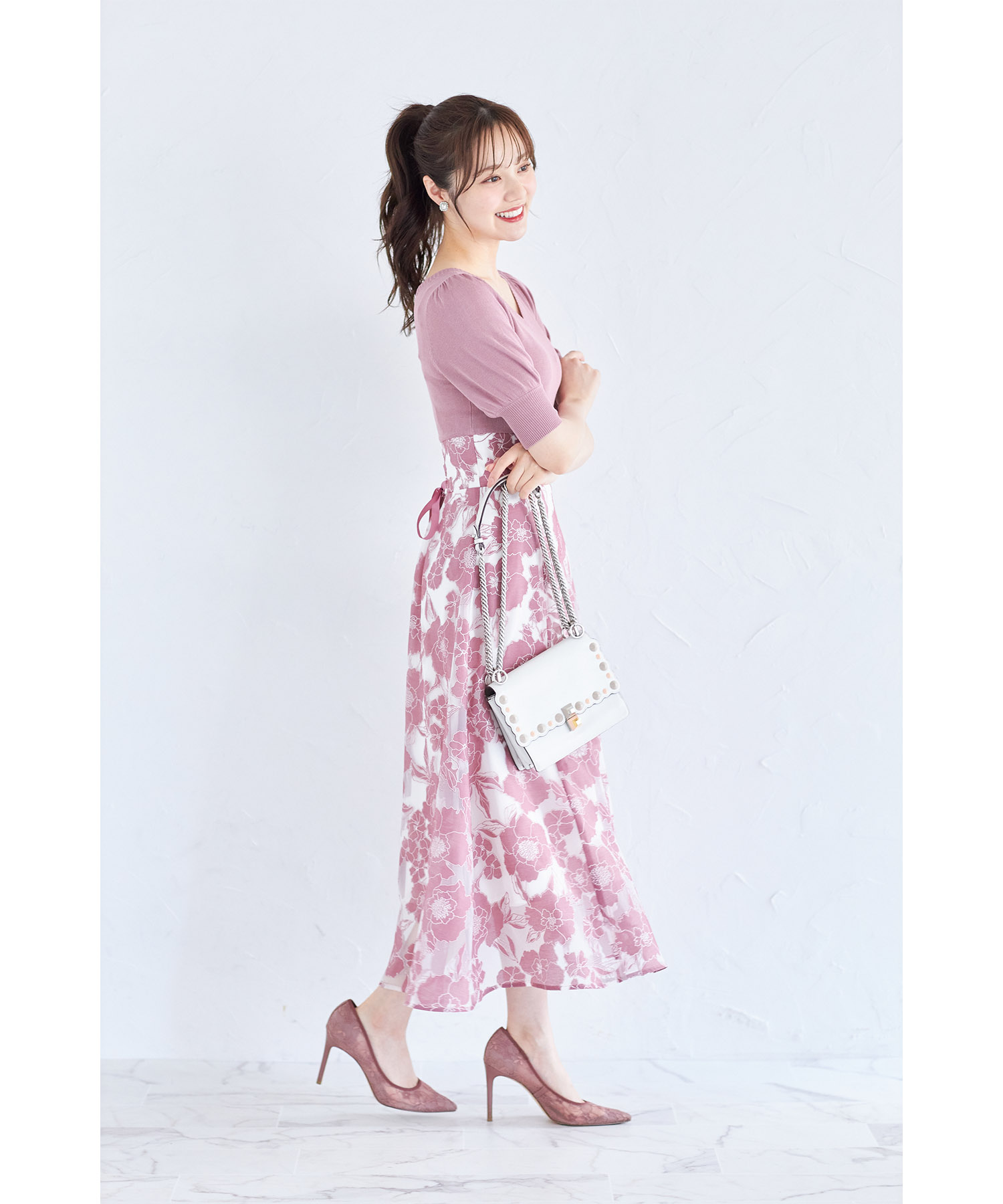 トッコクローゼット tocco closet バックレースアップオパール