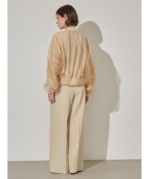 値下げ！　styling/ チュールラッピングブルゾン 0サイズ 値下げ！styling/ チュールラッピングブルゾン 0サイズ