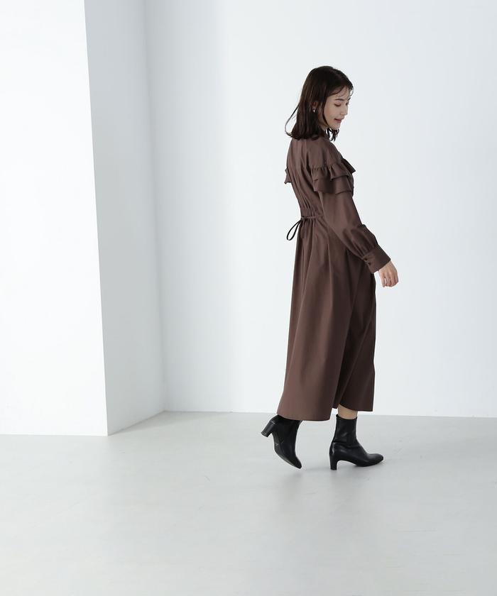 セール 50%OFF】ヨークフリルシャツワンピース 24AW(506616239