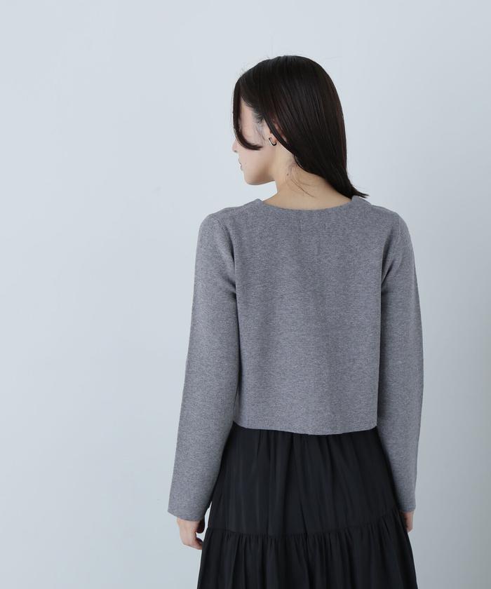 ハートボタンニットジャケット 24AW(506616255) | ナチュラル