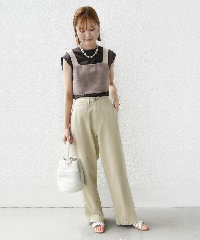 〈手洗い可能〉モールヤーン ニット ビスチェ セール 40%OFF】〈手洗い可能〉モールヤーン ニット ビスチェ