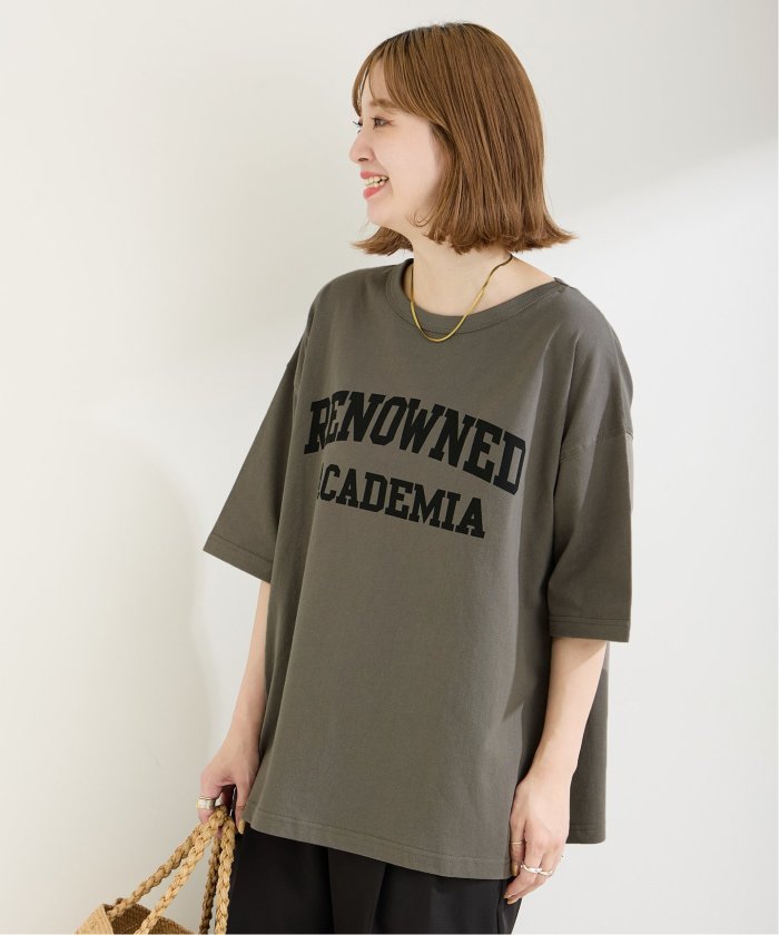 Deuxieme Classe ロゴT ルーズ オーバーTシャツ ブラウン Deuxieme Classe ロゴT ルーズ オーバーTシャツ ブラウン