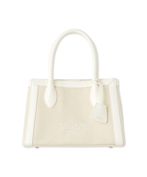 【みっこ】 SNIDL スナイデル　キャンバスロゴバッグ　タグ付き キャンバスロゴバッグ（ハンドバッグ）｜SNIDEL（スナイデル