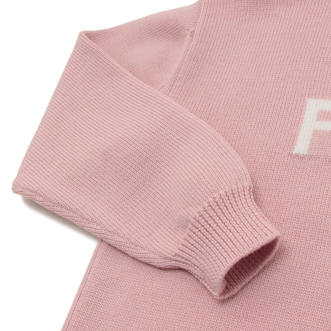 フェンディ FENDI 子供服 ニット セーター ピンク ホワイト
