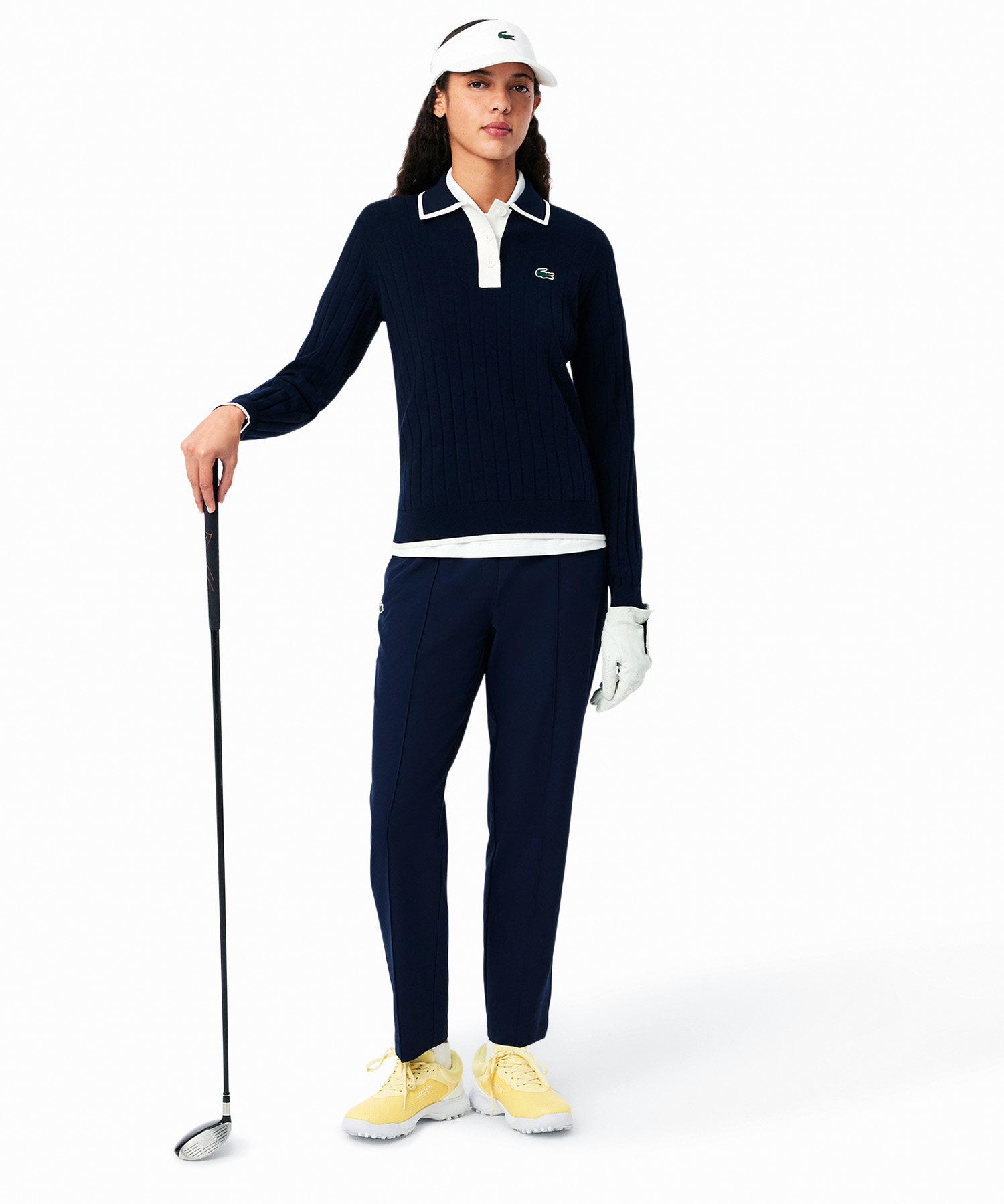 ラコステ LACOSTE センタークリースゴルフパンツ(505909805