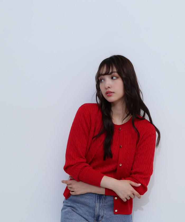 セール】ミニケーブルニットシリーズ アンサンブル 24AW