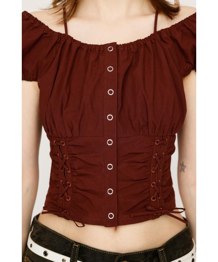 FRONT LACE UP ブラウス(506661659) | スライ(SLY) - d fashion