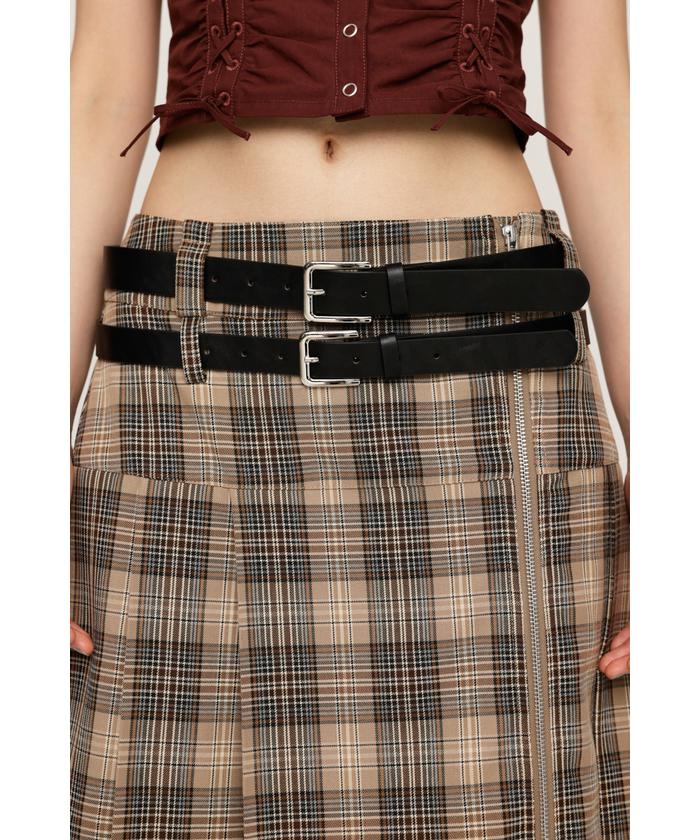 セール 20%OFF】SIDE ZIP PLEATS スカート(506661667) | スライ