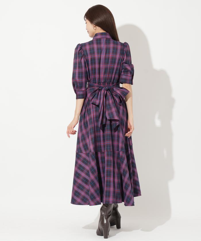 セール 50%OFF】ラッフルフリルチェックワンピース(506661738