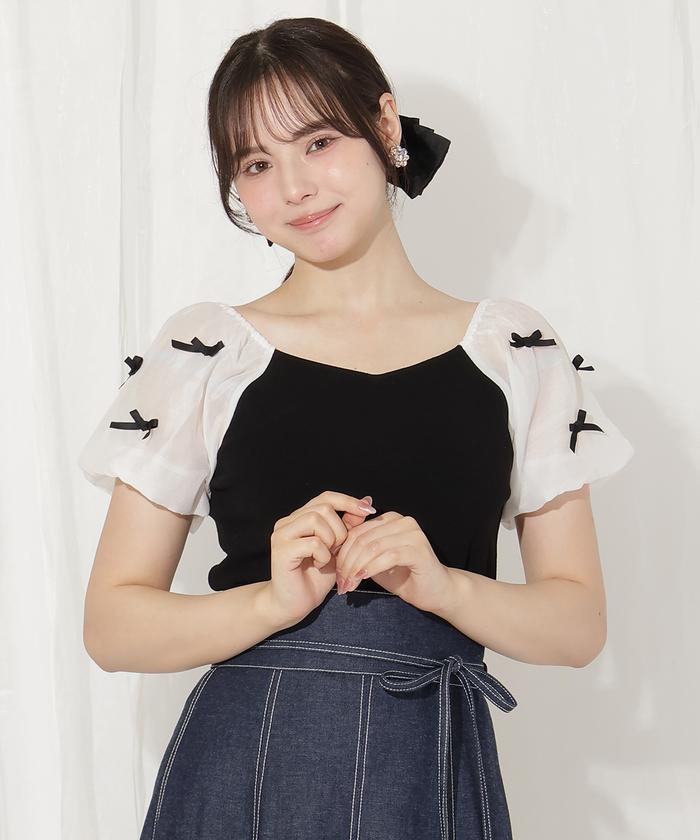 セレブ着用 Self-Portrait リボンブローチ ニットミニドレス セール 50%OFF】ミニリボンニット(506667457) | ウィル