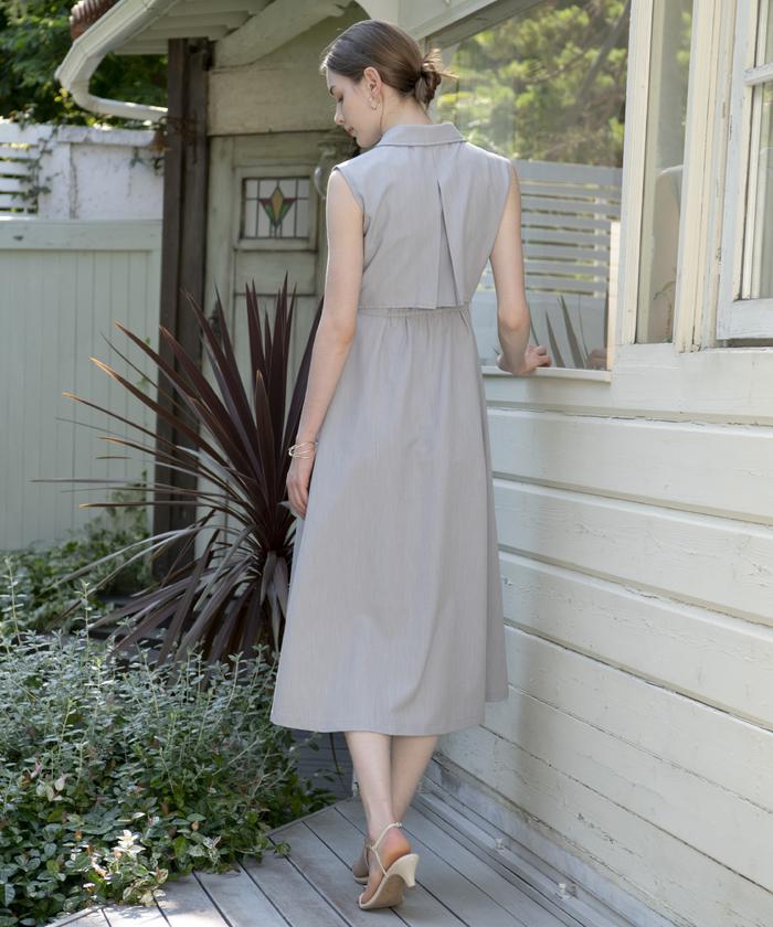 襟付きフレアワンピース(506667458) | AND COUTURE(AND COUTURE