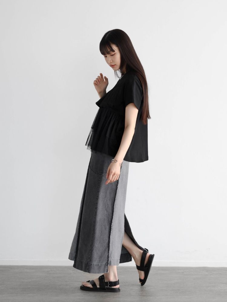 【上品】 セール】ラディエイト RADIATE ドッキングデザインカットソー トップス