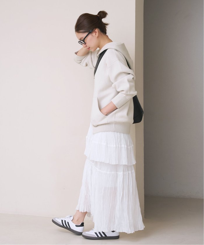 セール 30%OFF】ダブルフェイス ジップアップフーディー