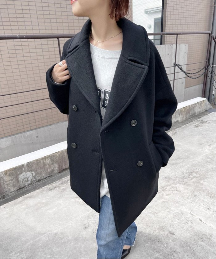 TICCA ダブルブレスト ピーコート/TBDA-232 グレー TICCA ダブルブレスト ピーコート/TBDA-232 グレー TICCA ダブル