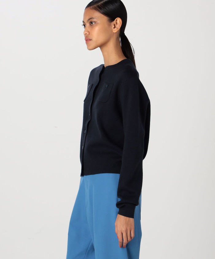 CABaN コットンカシミヤ クルーネックカーディガン(503363397 CABaN コットンカシミヤ クルーネックカーディガン(503363397