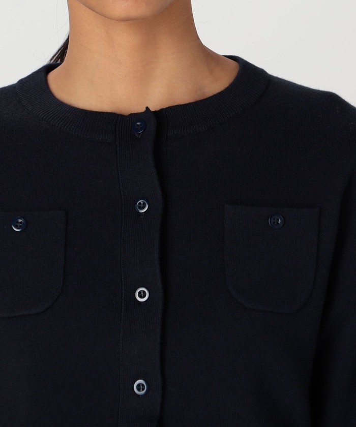 CABaN コットンカシミヤ クルーネックカーディガン(503363397 CABaN コットンカシミヤ クルーネックカーディガン(503363397