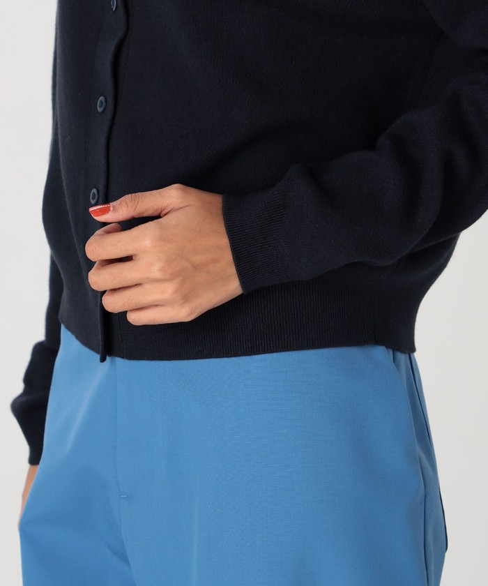CABaN コットンカシミヤ クルーネックカーディガン(503363397