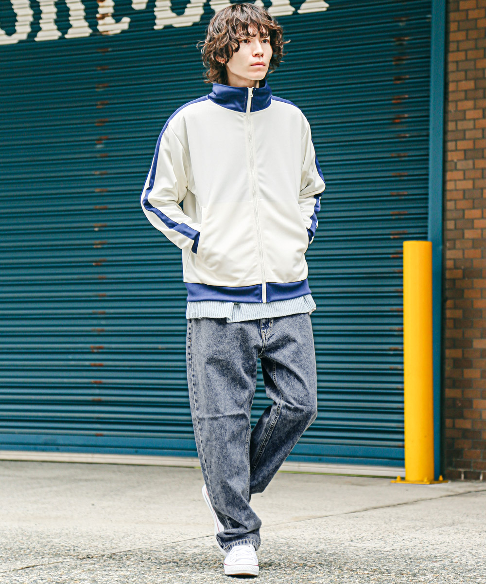 00s W40 ロカウェア ウォッシュ ワイド デニム バギーパンツ ホワイト 00s W40 ロカウェア ウォッシュ ワイド デニム バギーパンツ