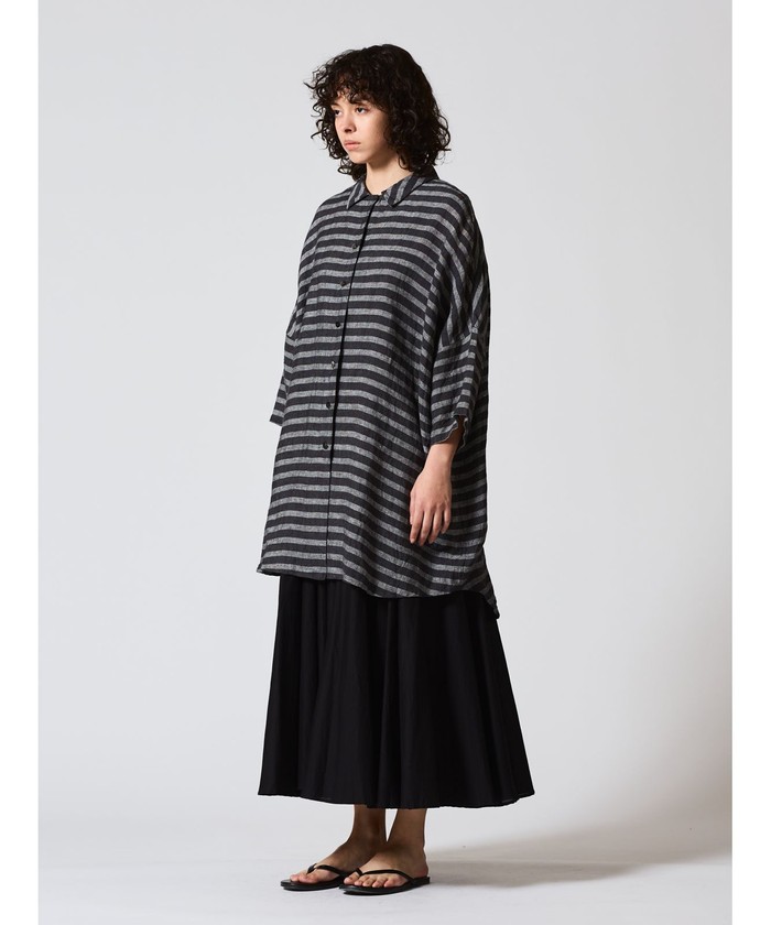 mizuiroind リネンワイドシャツ mizuiro ind リネンワイドワークシャツ｜ MARcourt ONLINE STORE