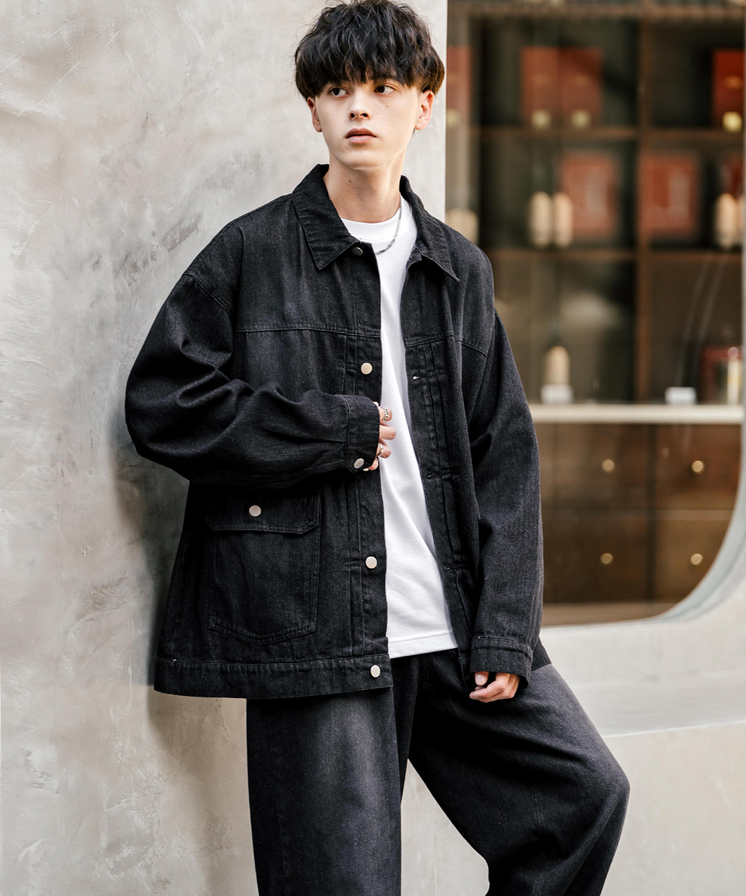 Rocky Monroe 【セットアップ】オーバーサイズジャケット&ワイドパンツ Rocky Monroe セットアップ 「セットアップ」オーバーサイズ
