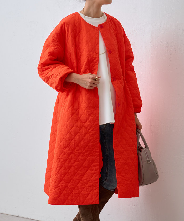 BEARDSLEY　ビアズリー　バルーン袖フレアーコート　ナイロンロングコート BEARDSLEYビアズリーバルーン袖フレアーコートナイロンロングコート