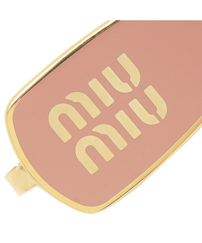 24時までお値下げ　miu miu　エナメルメタルヘアクリップ 国内直営*MIUMIU** エナメルメタル ヘアクリップ Giftにも