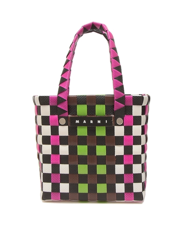 クーポン】マルニ MARNI かごバッグ マルチカラー ウーブン クーポン】マルニ MARNI かごバッグ マルチカラー ウーブン