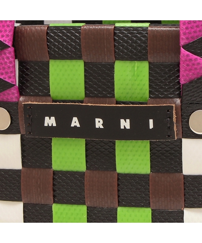 クーポン】マルニ MARNI かごバッグ マルチカラー ウーブン クーポン】マルニ MARNI かごバッグ マルチカラー ウーブン