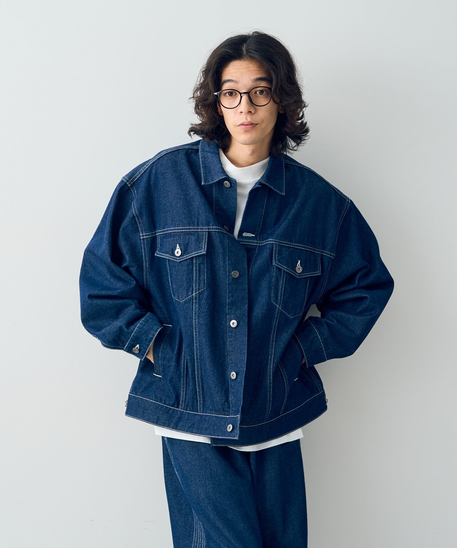 90s TRIMMER CRAFTトリマークラフト　フーデッドデニムシャツ　L セール】クラフトスタンダードブティック CRAFT STANDARD