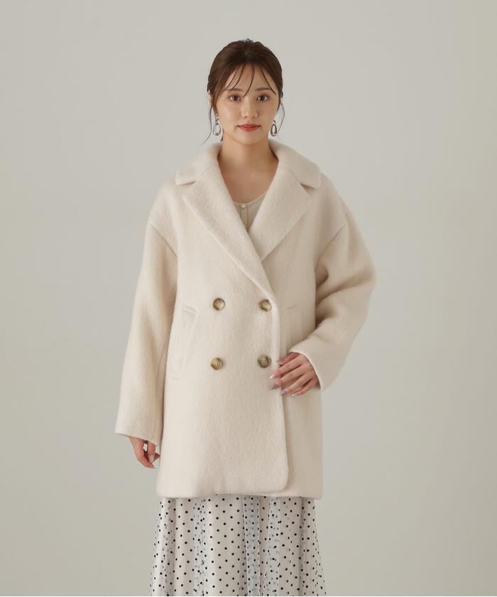 セール】ミドル丈シャギーコート 24AW(506590312 セール】ミドル丈シャギーコート 24AW(506590312