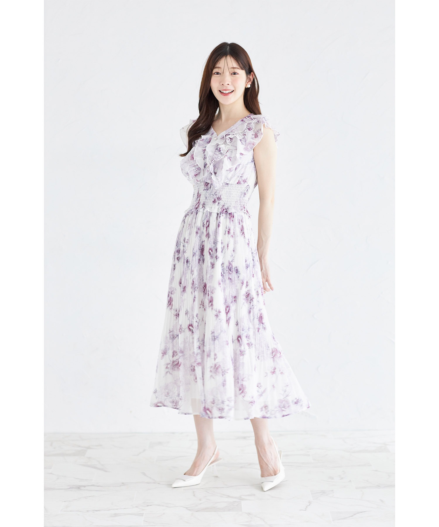 *paris*メタリック パステル ウエストベルト プリーツ ワンピ RE2349EW08764_fw_thumbM.jpg