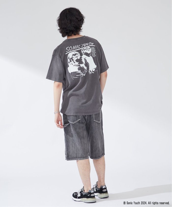 Sonic Youth グレー Tシャツ Lサイズ ソニック ユース Sonic Youth 音楽Tシャツ ロックTシャツ バンド