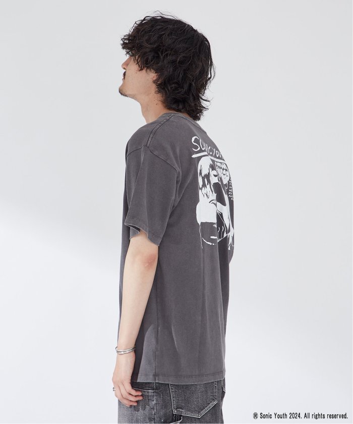 Sonic Youth グレー Tシャツ Lサイズ BEAMS（ビームス）【別注】Champion × SONIC YOUTH / SHORT
