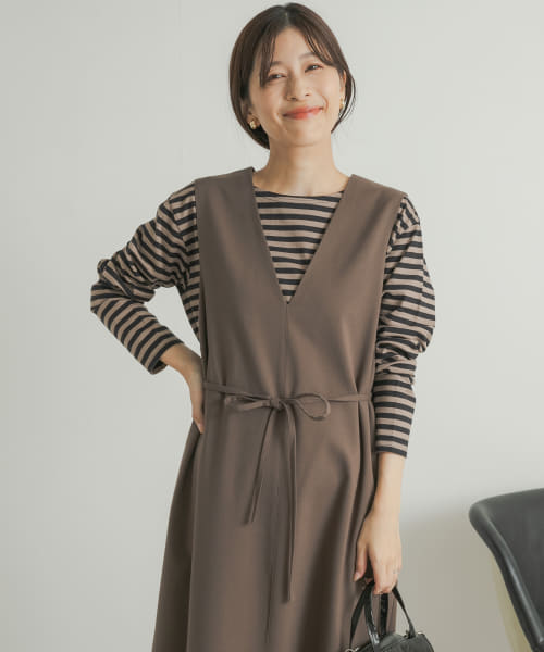 セール 20%OFF】『UR TECH』ツイルフレアジャンパースカート