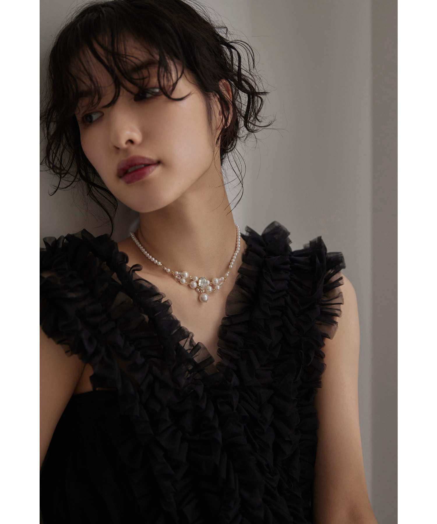 niana ニアナ ドレス 同窓会 結婚式 お呼ばれ バッグ ネックレス セット ニアナ niana バックシアージレセットアップドレス 結婚式