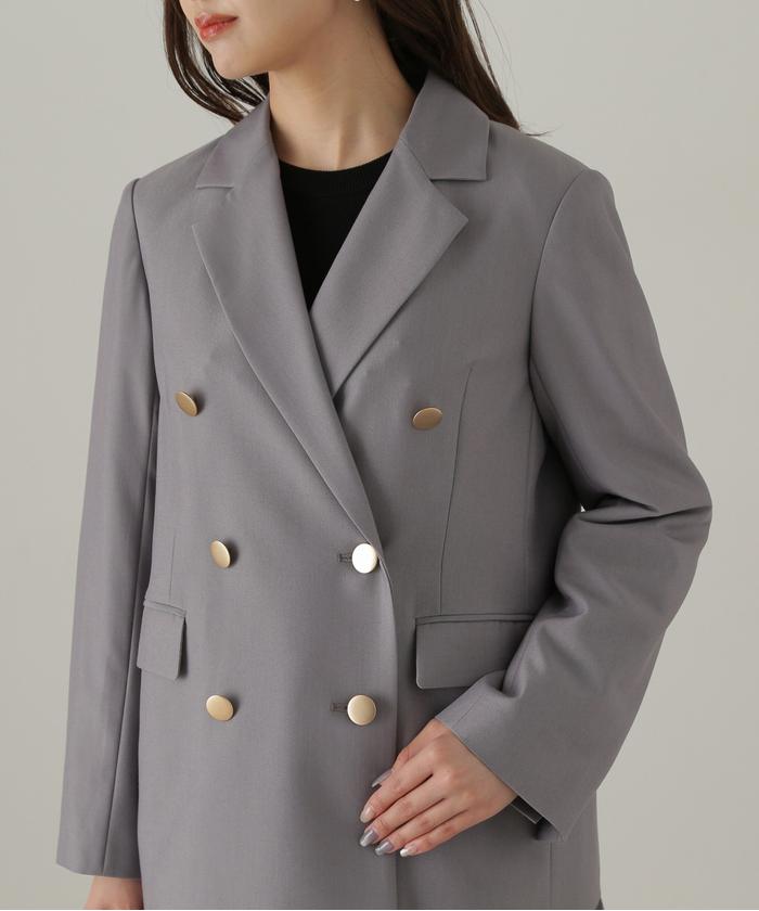 セール 50%OFF】ダブルテーラードジャケット24AW(506697527 セール 50%OFF】ダブルテーラードジャケット24AW(506697527