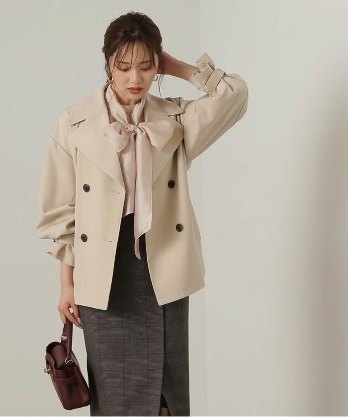 セール 50%OFF】ミディー丈トレンチ24AW(506697529 セール 50%OFF】ミディー丈トレンチ24AW(506697529