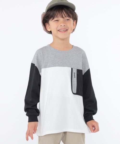 SHIPS KIDS:100～130cm /〈接触冷感/UVカット〉長袖 TEE(506701882) シップスキッズ(SHIPS KIDS)  d fashion