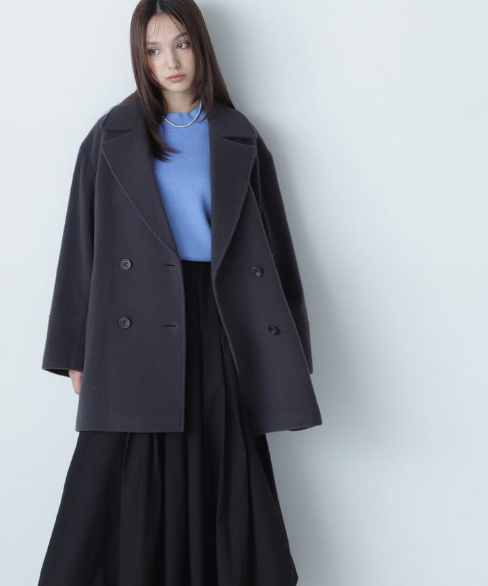 Oggi掲載】ダブルブレストフォルムミドルコート | アウター