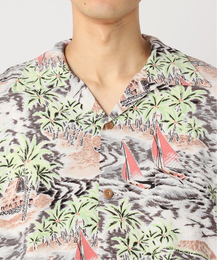 DEMELE 半袖アロハシャツ 火山柄 Amazon | [CHANGE WELL] メンズ ファッション 2023SS 夏服 半袖