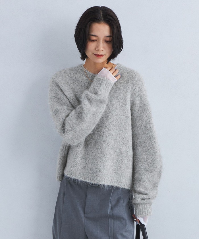 セール46%OFF】［size SHORTあり］アルパカミックス シャギ